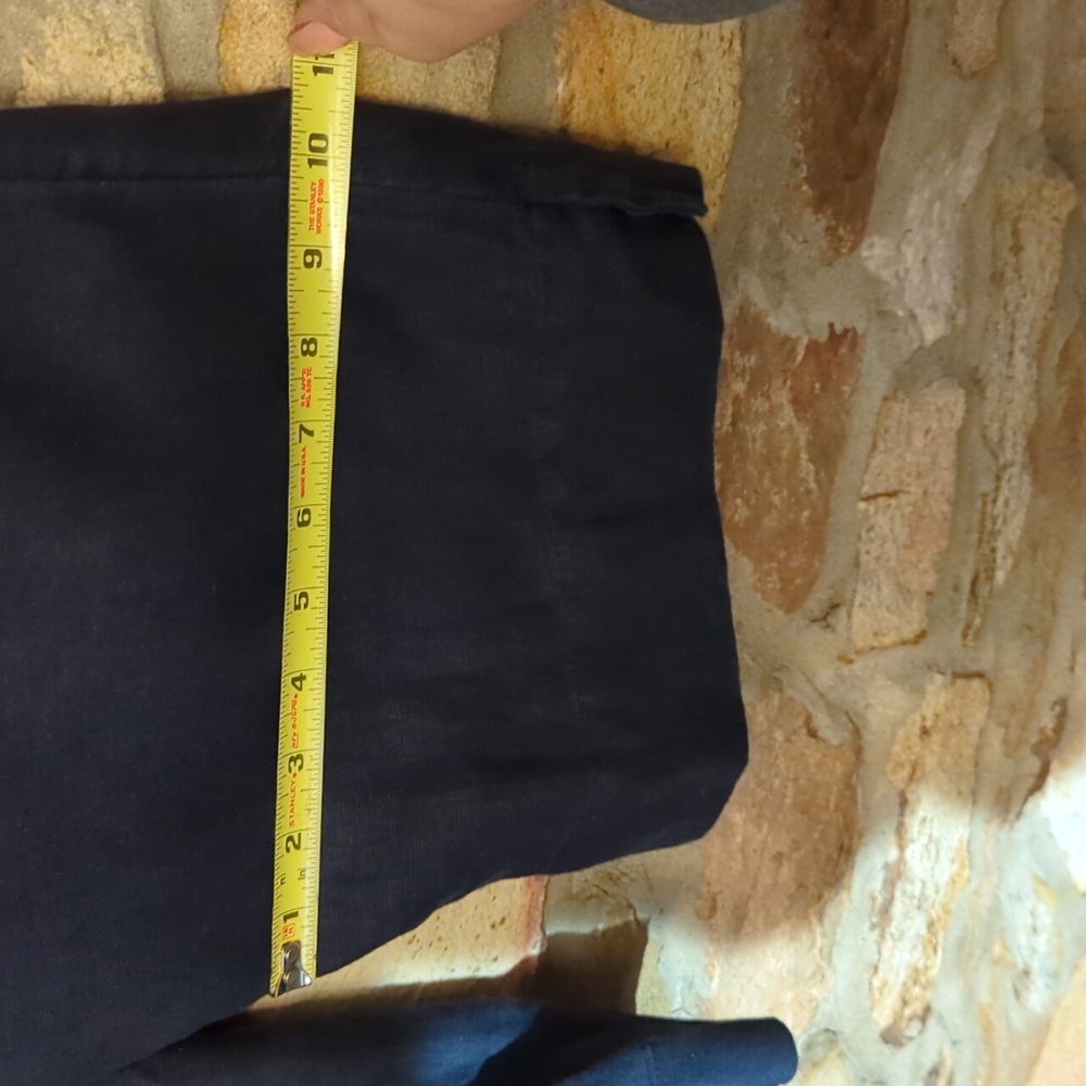J. Jill 100% Linen Deep Blue Relaxed Pants - Picture 11 of 11